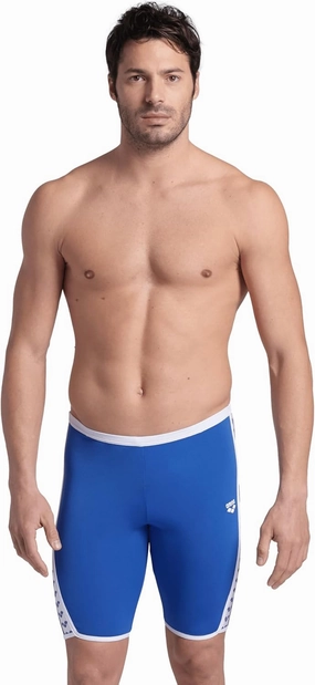 ARENA Men's Icons Solid Swim Jammer MaxLife Athletic Swimwear Professional Training Swimsuit Knee Length Sports Bathing Suit
