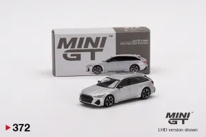Audi RS 6 Avant Carbon Black Edition Florett Silver - 1:64 | Mini GT