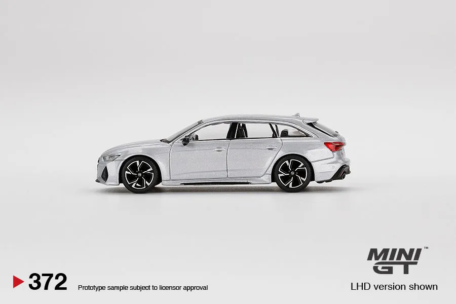 Audi RS 6 Avant Carbon Black Edition Florett Silver - 1:64 | Mini GT