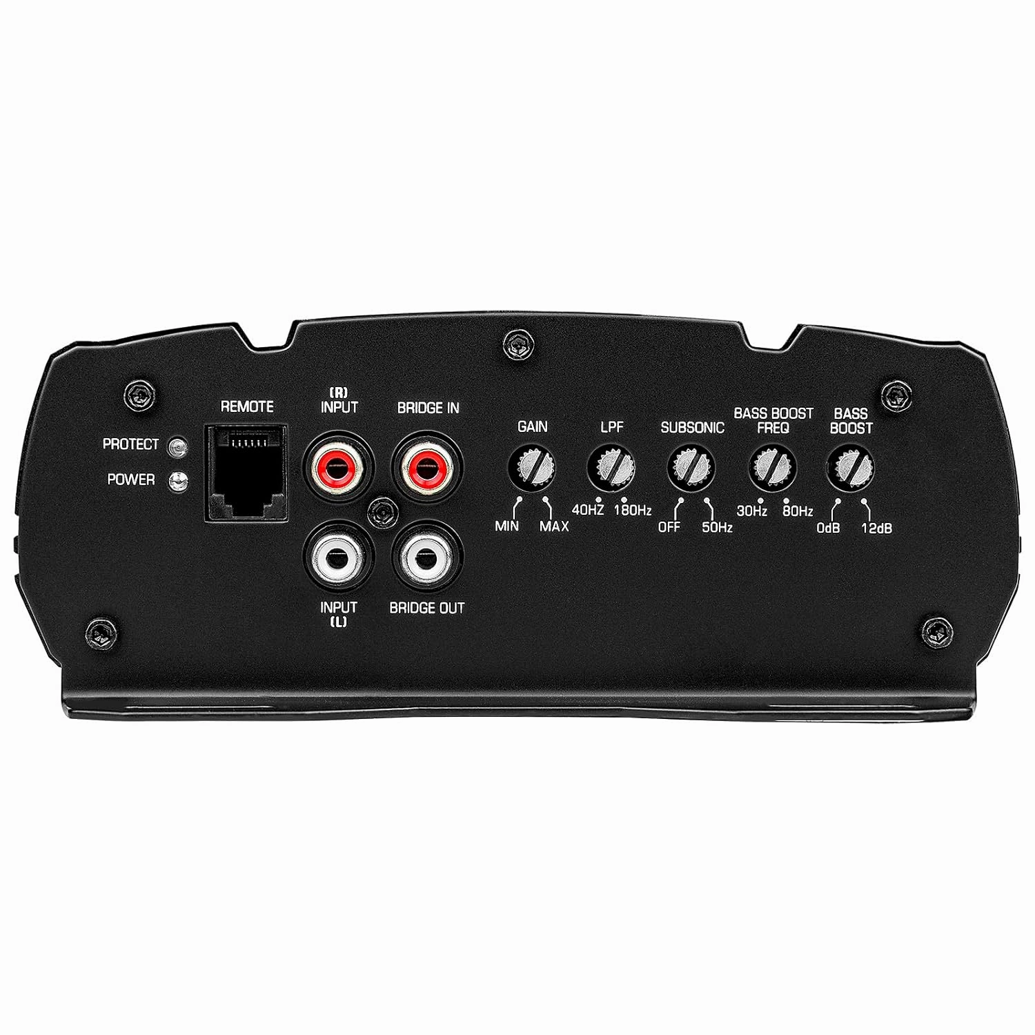 Audiopipe Mini Class D Mono Mosfet Power Amplifier (APMQ-2000), High Performance, 2000W, Compact Design, MOSFET Circuitry, Subsonic Filter, Low-Pass Filter, Reliable Protection, Remote Bass Knob