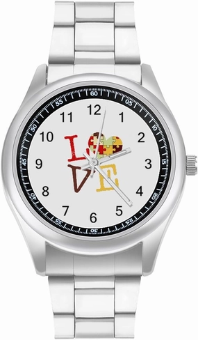 Autism Awareness Casual Wrist Watches for Men Classic Business Dress Watch Big Face for Work Gym