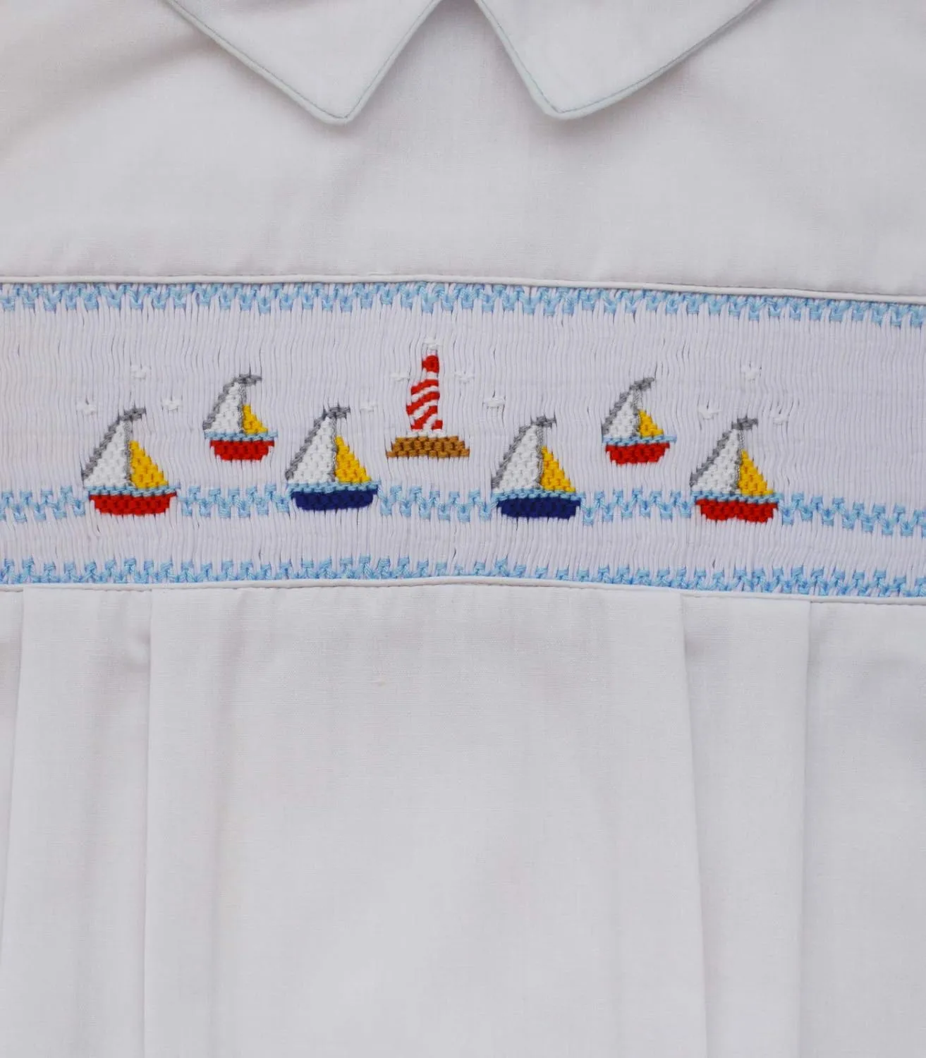 Baby Boys Hand Smocked Classic Creeper