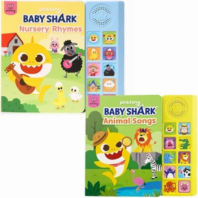 Baby Shark Nursery Rhymes & Animal Songs 10 Button Sound Book | Baby Shark Toys, Baby Shark Books | Learning & Education Toys | Interactive Baby Books for Toddlers 1-3 | Gifts for Boys & Girls