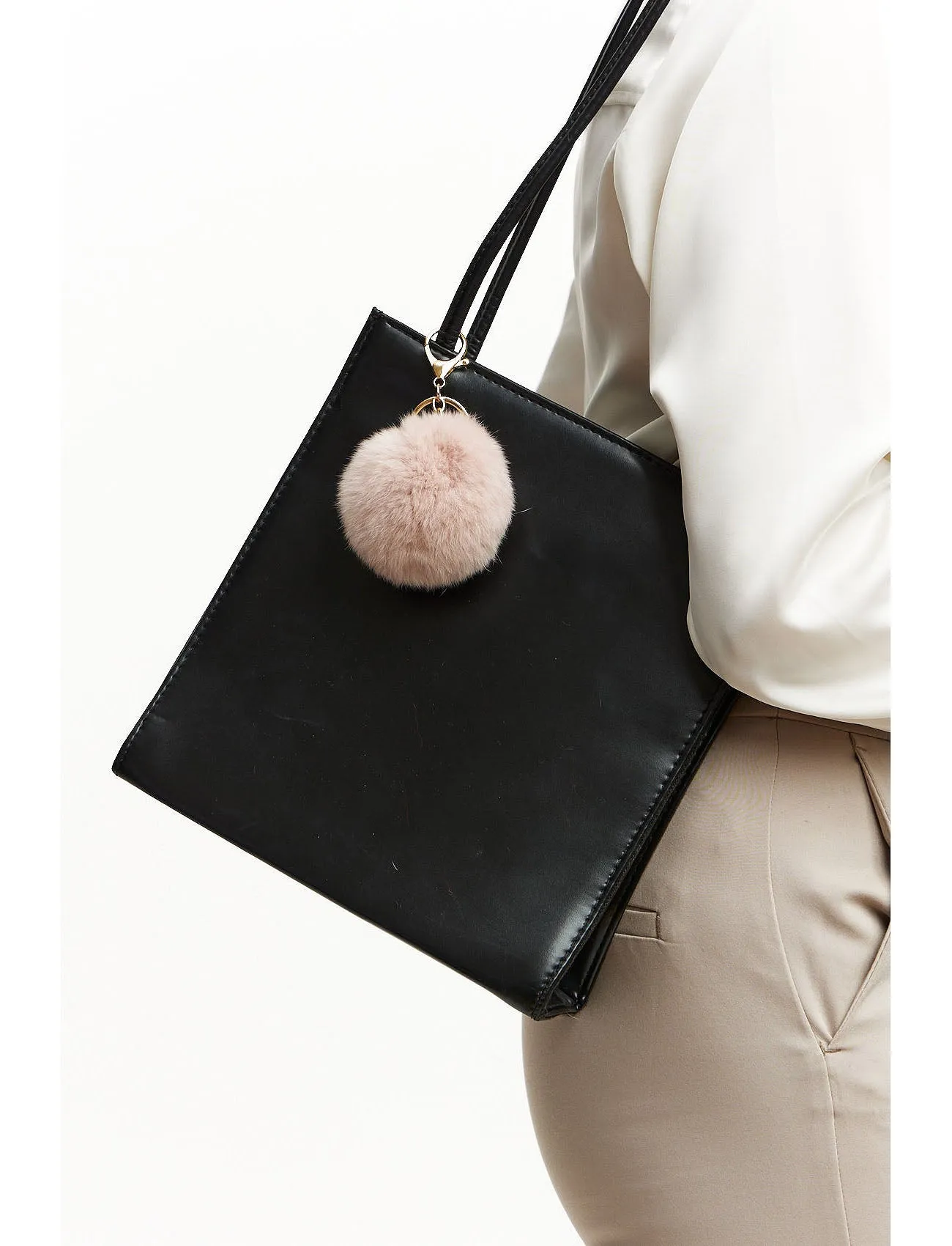 Bagcharm from fur - nude