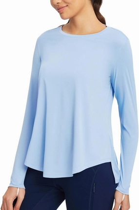 baleaf Women's UPF 50  Sun Shirts Flowy Swing Tunic Tops Long Sleeve UV Protection Hiking Outdoor Workout S-3XL Plus Size