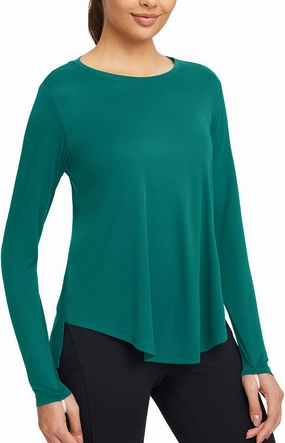 baleaf Women's UPF 50  Sun Shirts Flowy Swing Tunic Tops Long Sleeve UV Protection Hiking Outdoor Workout S-3XL Plus Size