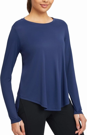 baleaf Women's UPF 50  Sun Shirts Flowy Swing Tunic Tops Long Sleeve UV Protection Hiking Outdoor Workout S-3XL Plus Size