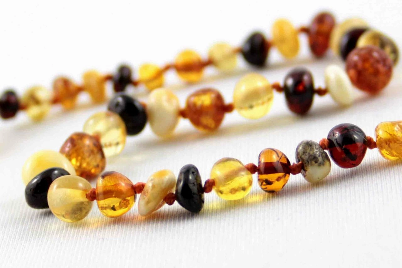 Baltic Amber Teething Necklace - 11 inch