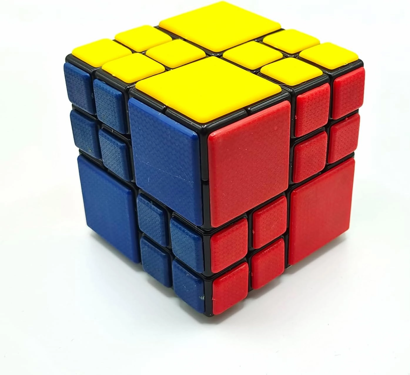 Bandaged 4x4 Speed Cube, Creative 4x4x4 Magic Cube, Frosted Sticker, Brain Teaser (B1)