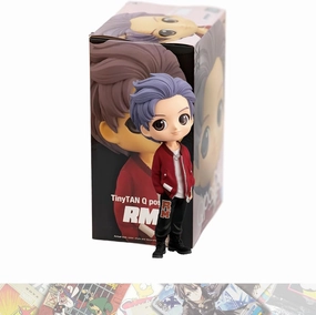 BANPRESTO R M [A]: 14cm Q Posket Mini Statue Figurine Bundled with 1 A.C.G. Compatible Theme Trading Card (18651), Small