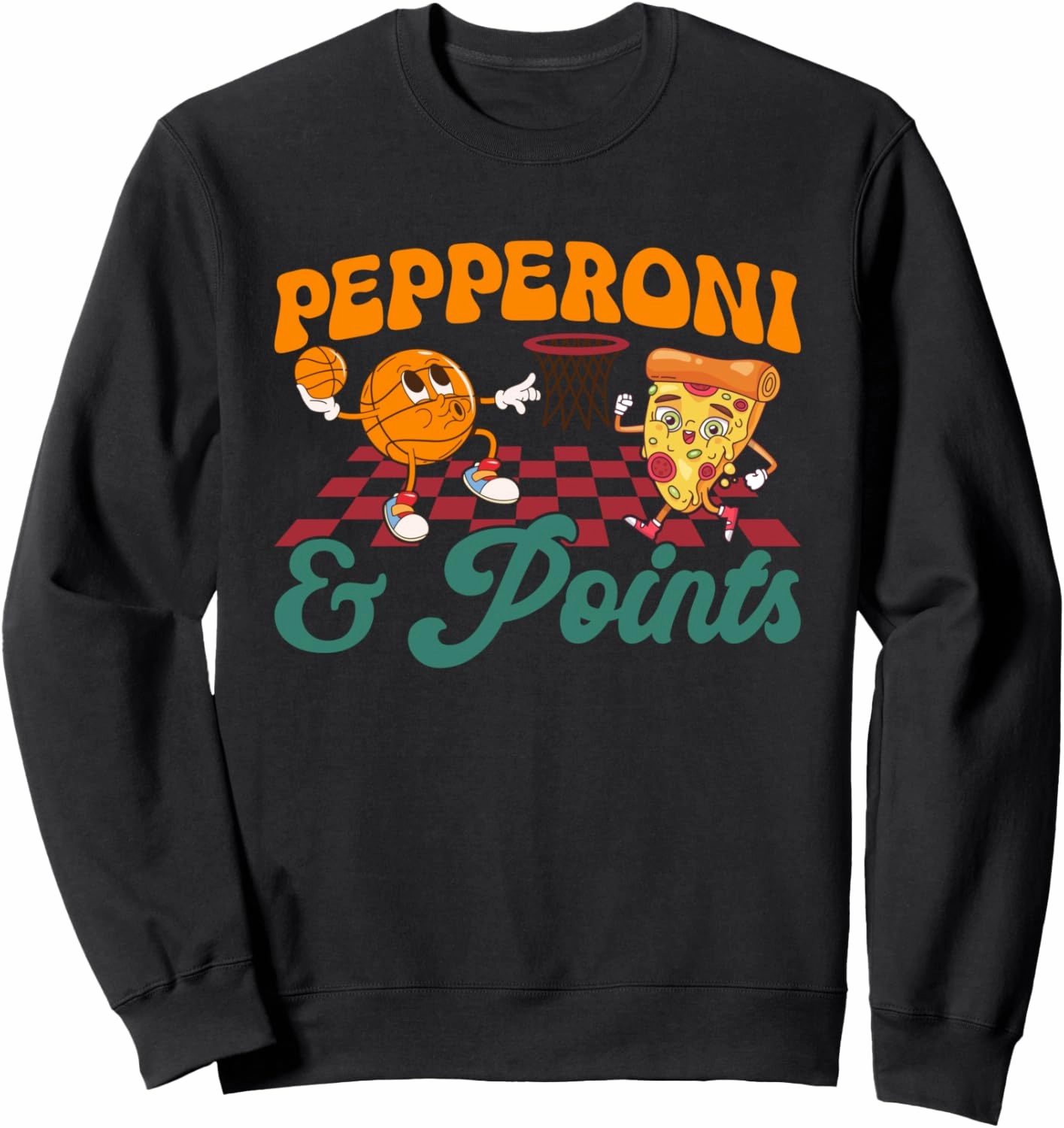 Basketball Pizza Dunk Lovers Food Pizza Sweatshirt