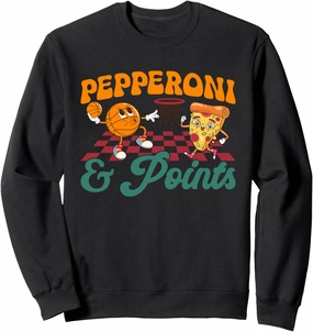 Basketball Pizza Dunk Lovers Food Pizza Sweatshirt