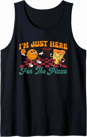 Basketball Pizza Dunk Lovers Food Pizza Tank Top