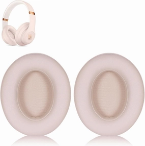 Beats Studio 3 Ear Pads Cushions Replacement Earpads for Studio 2 & 3 Headphones, Wired & Wireless - Memory Foam Ear Cushions with Soft Protein Leather - Pink