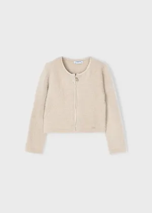 Beige Zip Up Jacket