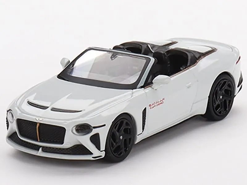 Bentley Mulliner Bacalar White Car Zero Limited Edition to 1800 Pieces Worldwide 1/64 Diecast Model Car by True Scale Miniatures MGT00544