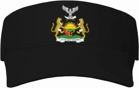 Biafra Coat of Arms Adult Sun Visor Cap - UV Protection, Breathable, Adjustable, Sports & Outdoor Hat Black