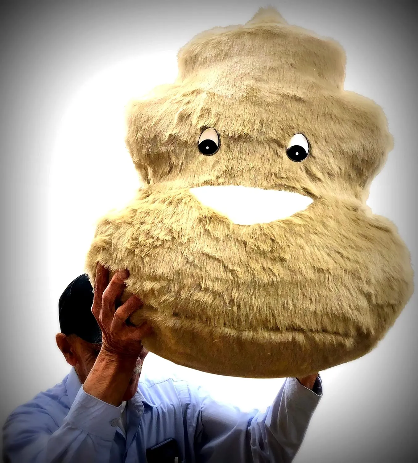 Big Plush Giant Poop Plush Stuffed Emoji - Soft Huge 28 inches / 72 cm Weighs 10 pounds - Made in The USA - Huge-Sized Gigantic Animals - Cute, Fluffy, Cuddly - Oversized Soft Plushie Animal