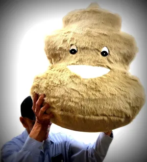 Big Plush Giant Poop Plush Stuffed Emoji - Soft Huge 28 inches / 72 cm Weighs 10 pounds - Made in The USA - Huge-Sized Gigantic Animals - Cute, Fluffy, Cuddly - Oversized Soft Plushie Animal