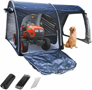 Bike Tent with Ventilation Mesh Small Shed Outdoor Storage with Double Doors for 5-7 Bikes Outdoor Bike Storage Shed Bike Storage