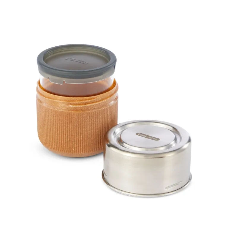 Black Blum Glass Lunch Pot - Ø95mm - Almond