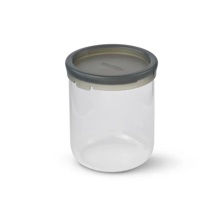 Black Blum Glass Lunch Pot - Ø95mm - Almond