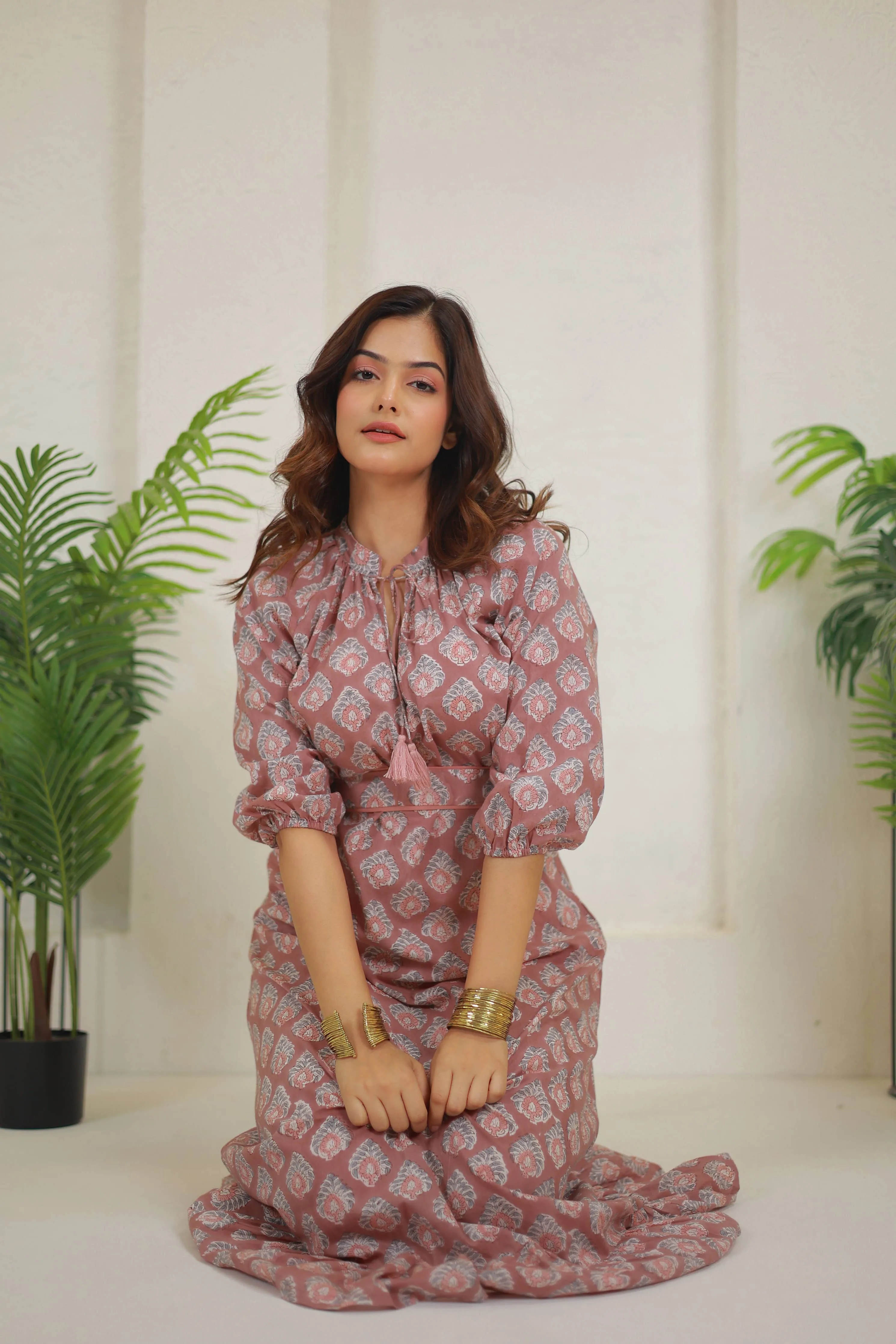 Block Printed Dress (Kaishori)