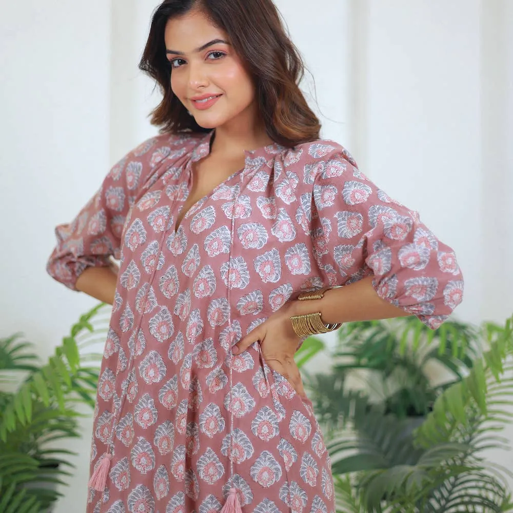 Block Printed Dress (Kaishori)