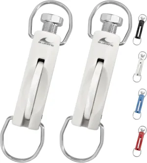 BLUEWING 2pcs Upgraded Zirconia Outrigger Release Clips UV Resistance Trolling Fishing with 0-60 lbs Adjustable Tension