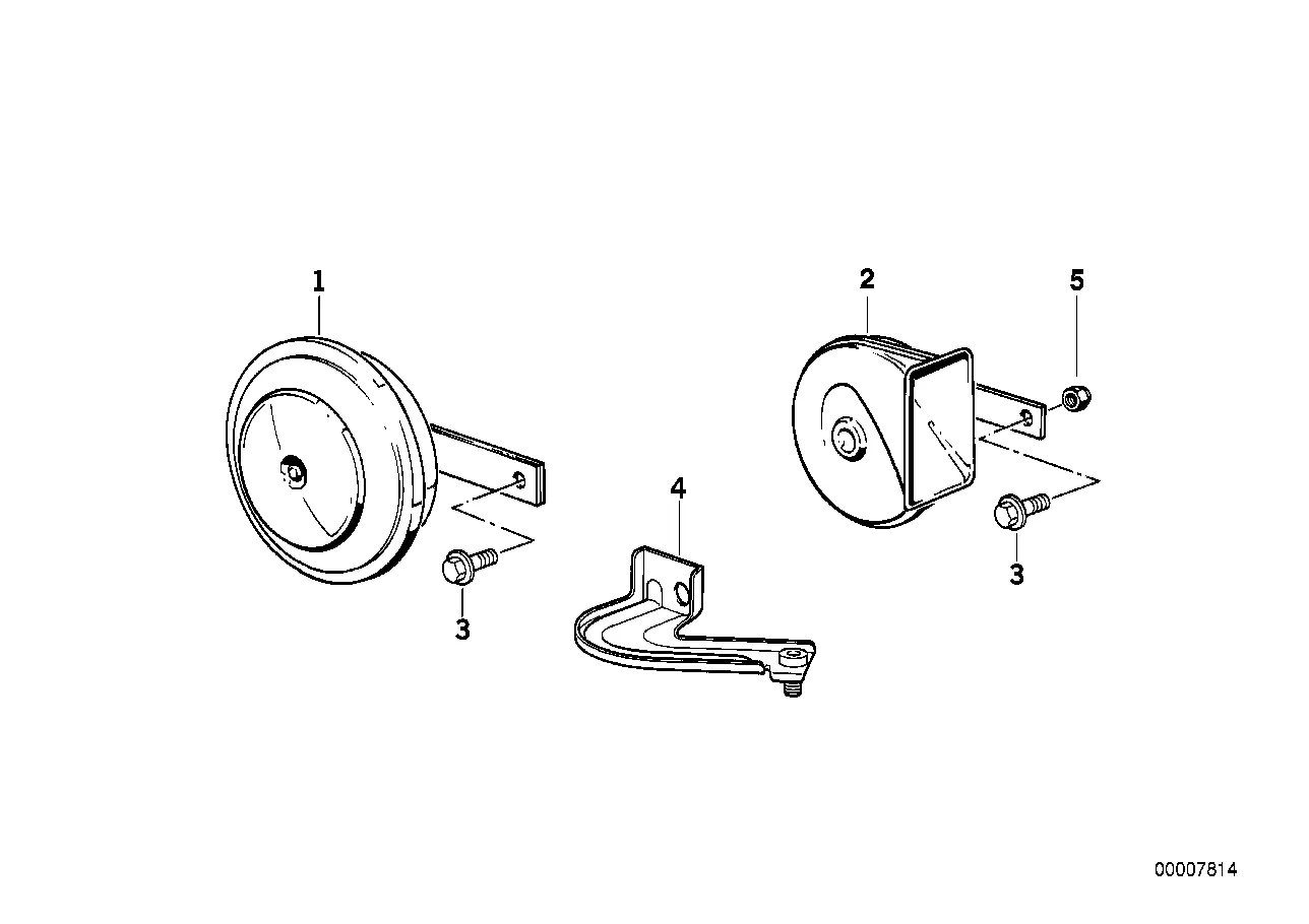 BMW Fanfare Air Horn High Pitch