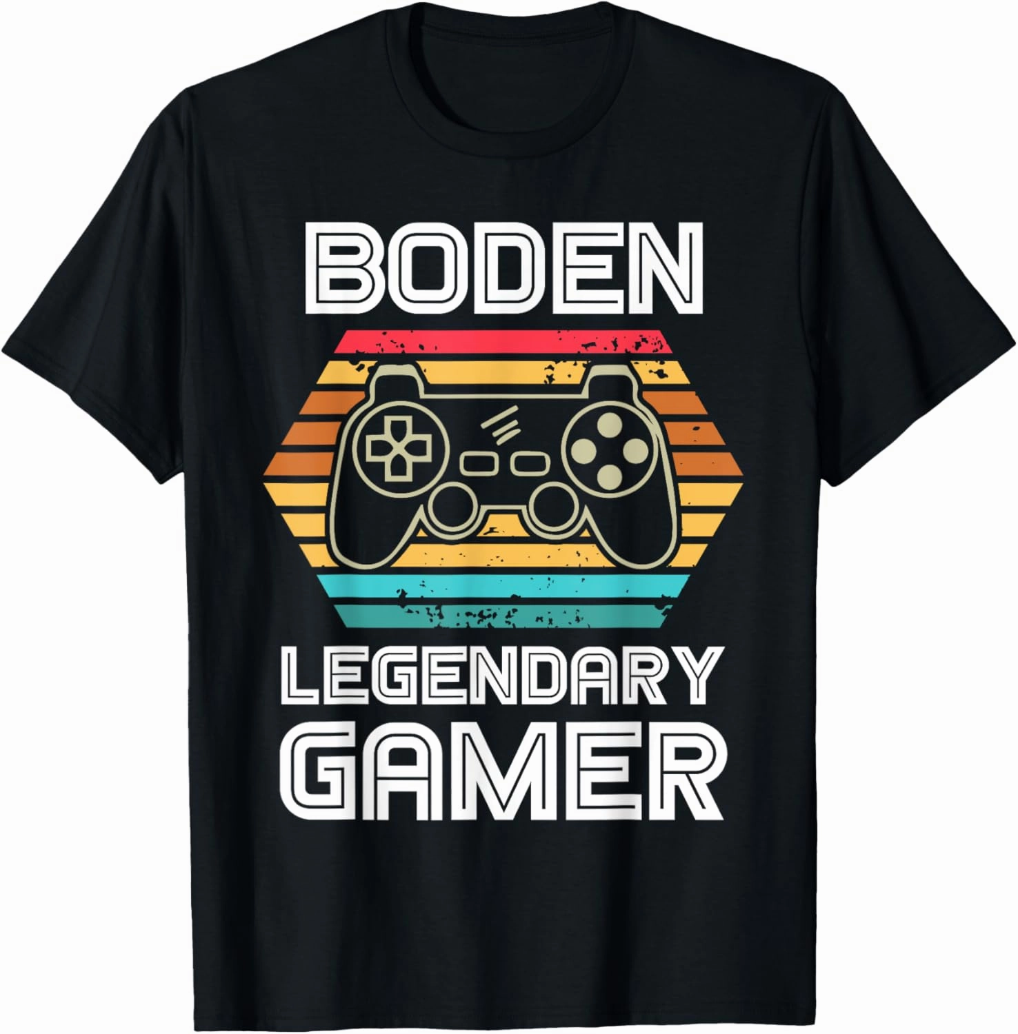 BODEN Legendary video gamer custom name personalized gaming T-Shirt