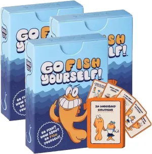 Brainy 2025 Go Fish The Go Fish Card Game Night Party Game Go F Yourself Card Game Hilarious Card Games Yourself Classic Interactive Fun Family and Educational Games for Friends Couples (3 Pcs)
