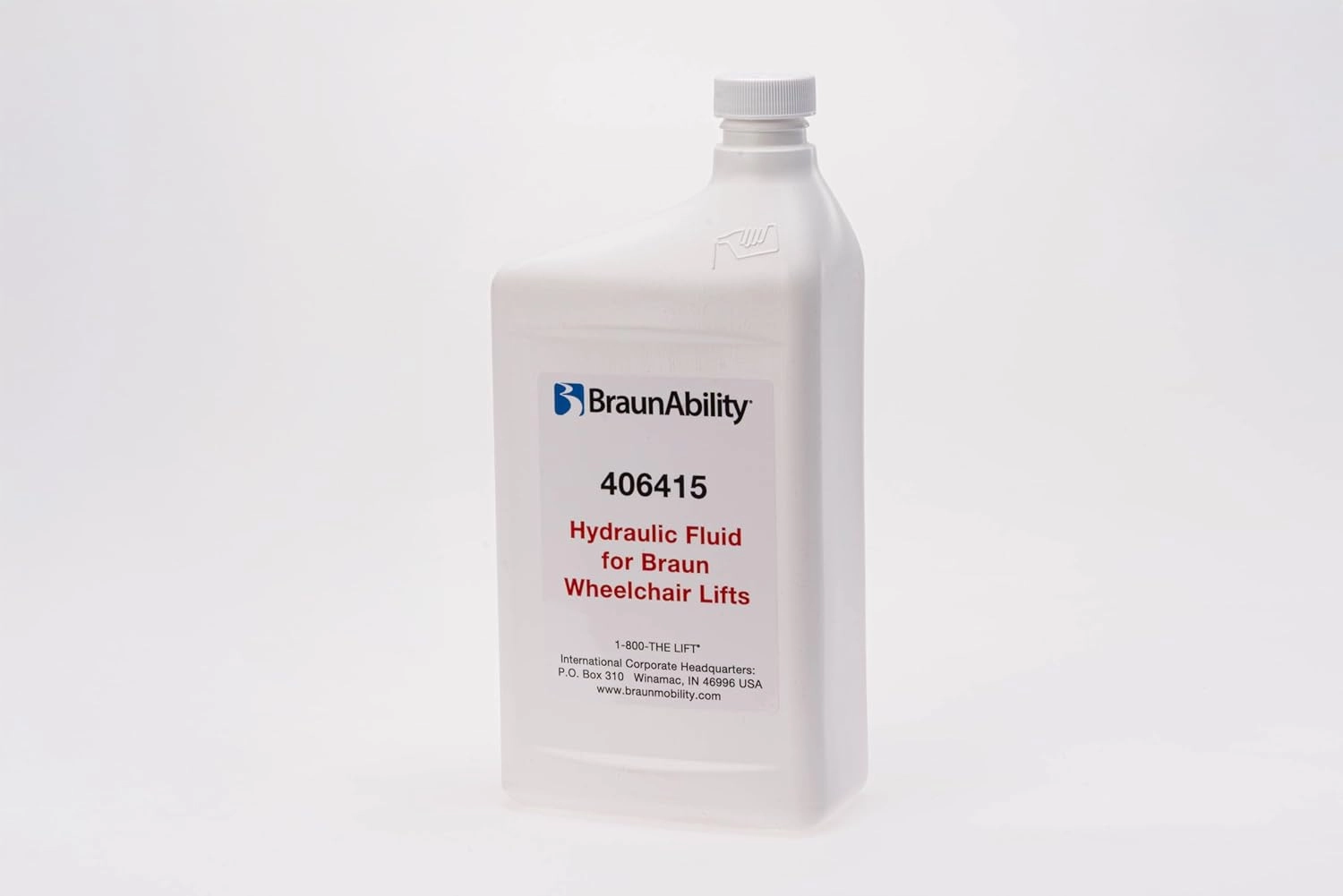 Braun 406416KS Hydraulic Fluid Oil for Wheelchair Lifts, 1 Quart Bottle