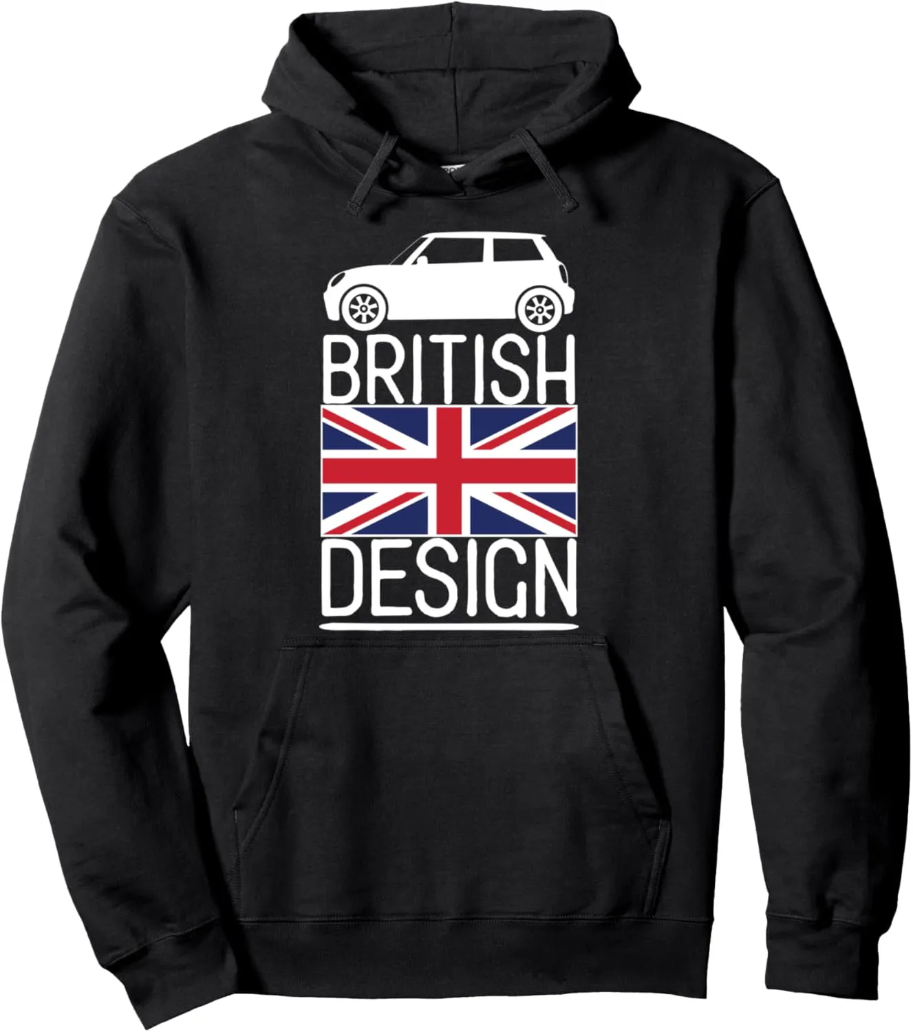 British Classic Car Mini Pullover Hoodie