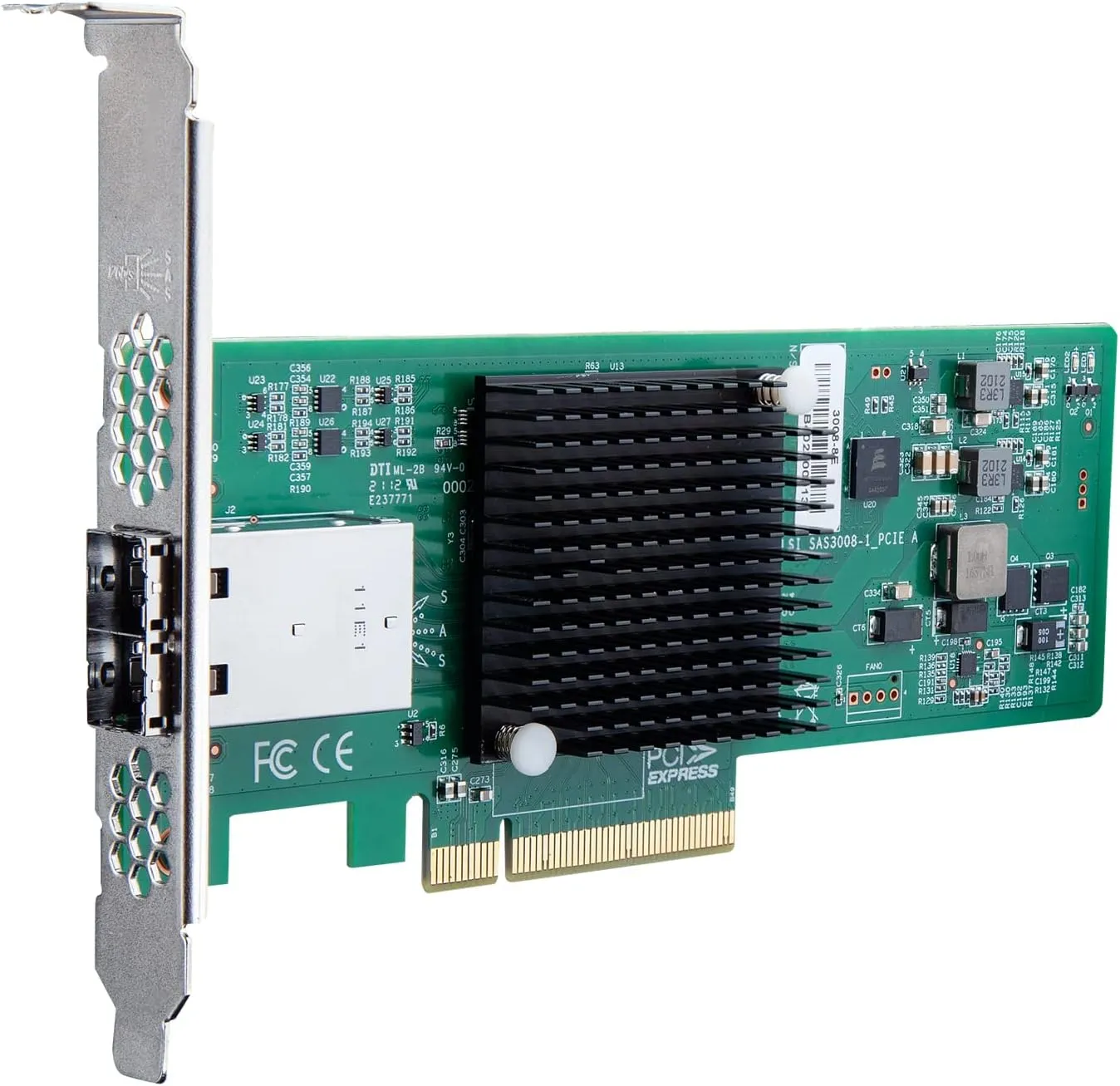 Broadcom PCIe SAS/SATA HBA Card - 2X Mini SAS Ports, Same as LSI 9300-8E