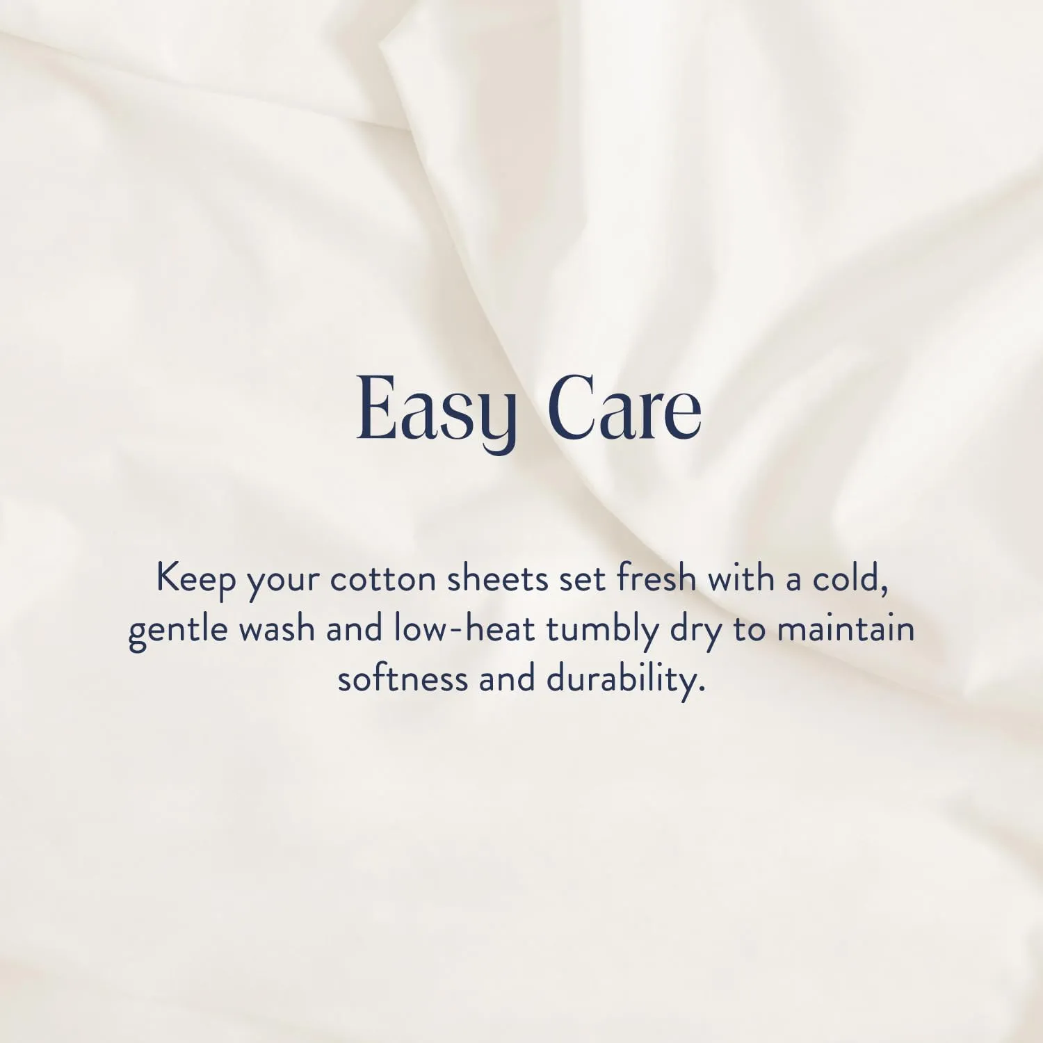 Brooklinen Luxury Sateen 4 Piece California King Size Sheets Set in Cream - 100% Cotton Sateen Sheets - 1 Fitted Sheet, 1 Flat Sheet, 2 Pillowcases