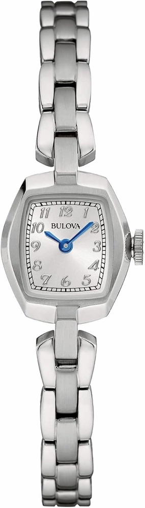 Bulova Ladies' Classic Dress Mini 2-Hand Quartz Watch, Stainless Steel, Arabic Markers
