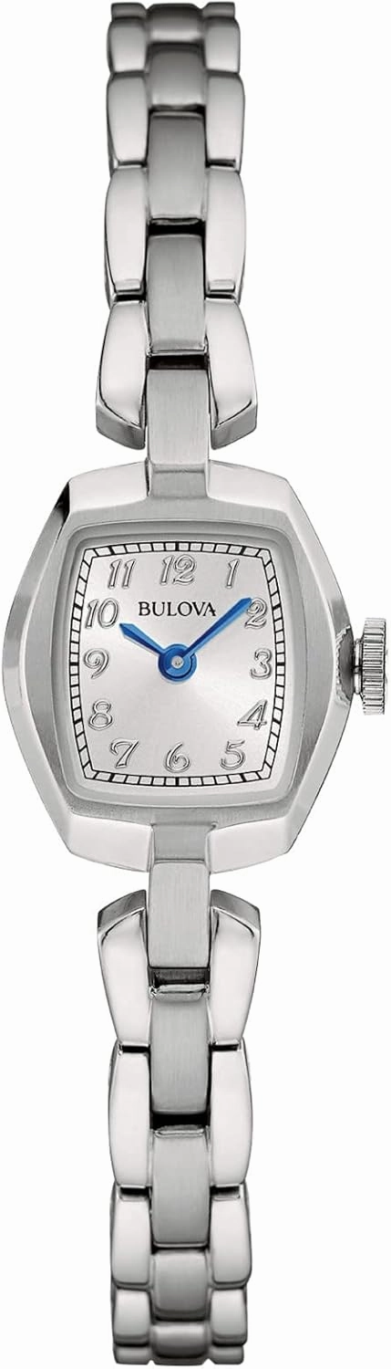 Bulova Ladies' Classic Dress Mini 2-Hand Quartz Watch, Stainless Steel, Arabic Markers