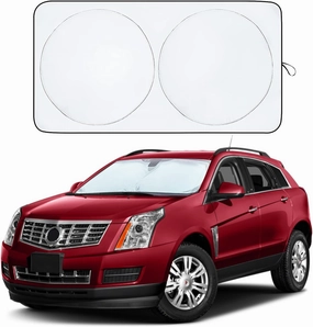 Cadillac SRX Windshield Sun Shade, Front Windshield Shade for Sun,Sunshade Windshield Visor for Cadillac SRX 2010-2024.Reflective Polyester Material Blocks Heat and Sunlight.