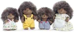 Calico Critters Pickleweeds Hedgehog Family - Set of 4 Collectible Doll Figures for Children Ages 3 