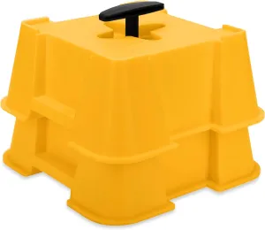 Camco Fasten RV Big Blocks Stabilizing Jack Supports w/Convenient Handle - Nesting Design for RV Storage - Compatible w/Square RV Leveling Blocks and RV Jacks - Supports Up to 8,000lbs, 2-Pk (44539)