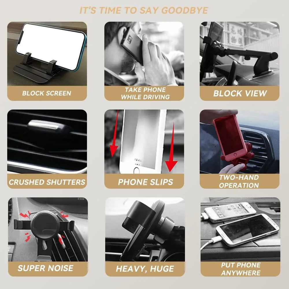 Car Phone Holder Mount Magnetic Fit for BM-W X5 2014-2018 & X6 2015-2019, Custom Fit Car Phone Holder Magnet for Air Vent Dashboard Easy to Install, Mini Car Phone Stand for 3-7 Inch Phone