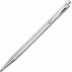 Caran d'Ache Ballpoint Pen, Oil-based, Ecridor, Chevron, Silver, 0890-286