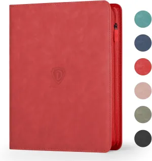 Card Binder with 1024 Cards,16 Pocket Trading Card Binder Includes 32 Page Storage Sleeves,Collection Card Album,Card Holder to Organize and Protect Cards,Red