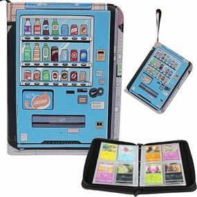 Card Binder 4-Pocket, 400 Pockets Card Holder Album with 50 Removable Sleeves,Trading Card Collection Book with Zipper,Blue