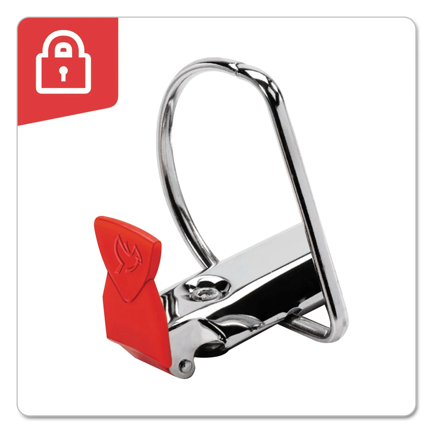 Cardinal® Freestand Easy Open Locking Slant-D Ring Binder, 3 Rings, 4" Capacity, 11 X 8.5, White