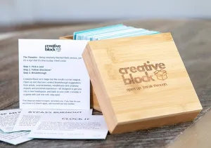 Cards for Writers, Artists, Creators - 100  Problem Solving Inspiration Thinking Card Suggestions from Neuroscientists, Mindfulness Experts - Prompts to Overcome Mental Blocks