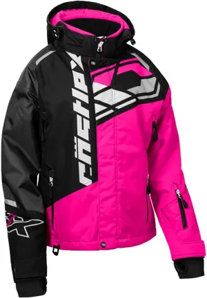 Castle X Women's Code G4 Snowmobile Jacket (Pink Glo/Black/Charcoal - 4W)