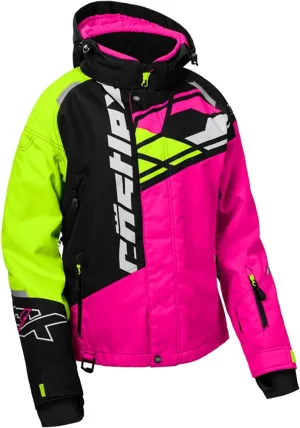 Castle X Women's Code G4 Snowmobile Jacket (Pink Glo/Black/Hi-Vis - Medium)