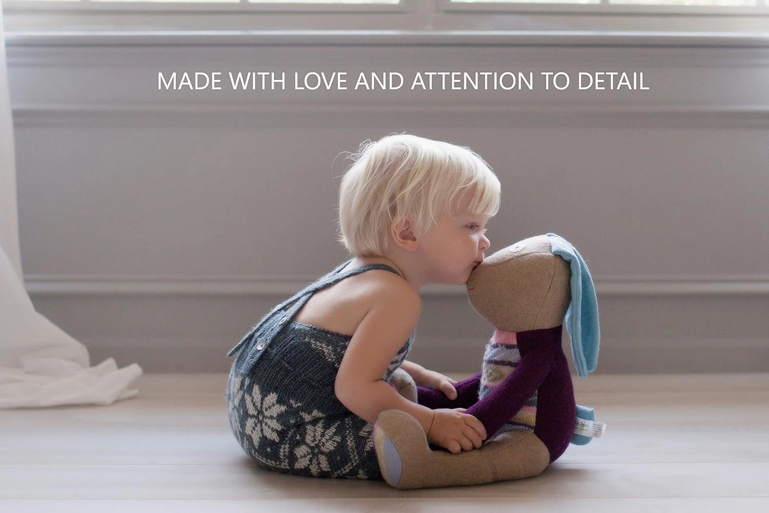 Cate & Levi - Fleece Hand Puppet - Handmade in Canada - Great for Storytelling (Elephant)